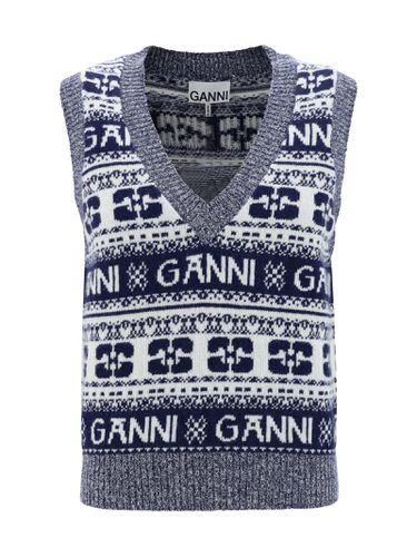 Ganni Logo Vest - Ganni - Modalova