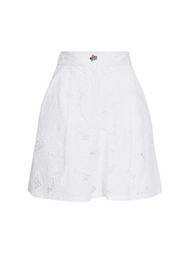 Genny Shorts With Orchid Embroidery - Genny - Modalova