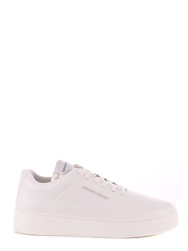 Emporio Armani Leather Sneakers - Emporio Armani - Modalova