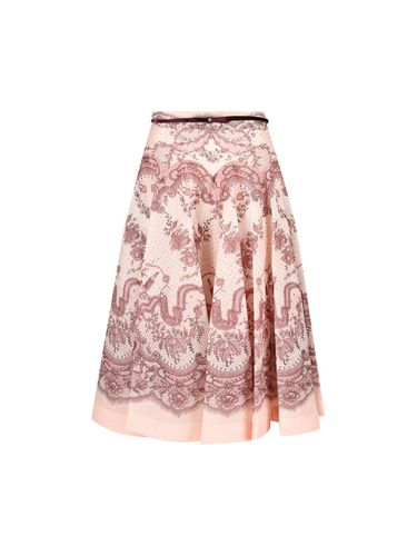 Zimmermann Crush Flared Midi Skirt - Zimmermann - Modalova