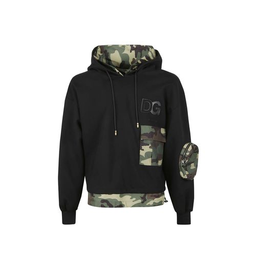 Camouflage-print Hooded Sweatshirt - Dolce & Gabbana - Modalova