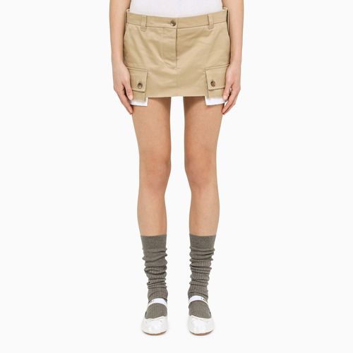 Miu Miu Chino Micro Skirt - Miu Miu - Modalova