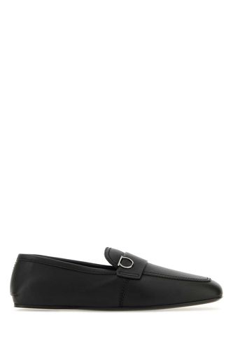 Black Leather Debros Loafers - Ferragamo - Modalova