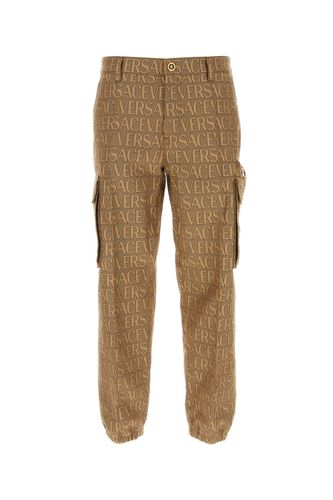 Embroidered Jacquard Allover Cargo Pant - Versace - Modalova