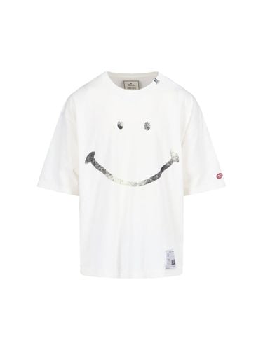 Mihara Yasuhiro smiley Face T-shirt - Mihara Yasuhiro - Modalova