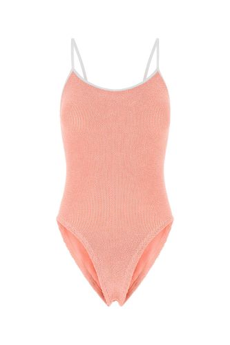 Salmon Stretch Nylon Pamela Swimsuit - Hunza G - Modalova