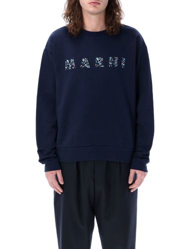 Marni Logo Flowers Sweater - Marni - Modalova