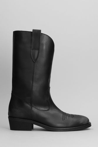 Texan Boots In Leather - Via Roma 15 - Modalova