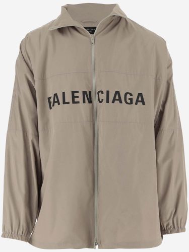 Balenciaga Nylon Jacket With Logo - Balenciaga - Modalova