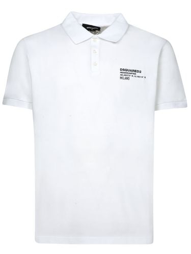 Dsquared2 Cotton White Polo Shirt - Dsquared2 - Modalova