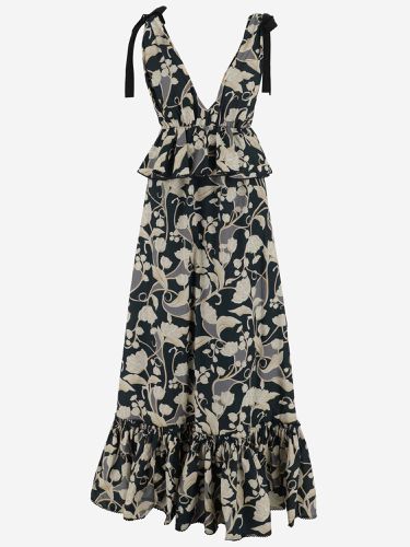 Printed Cotton Maxi Dress - Agua by Agua Bendita - Modalova