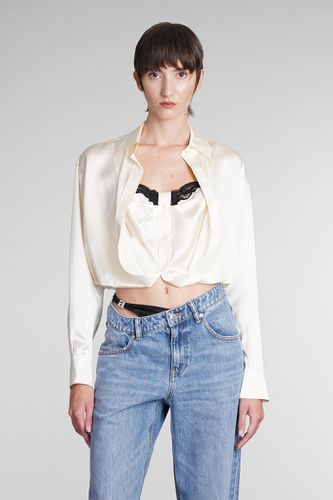 Shirt In Beige Silk - T by Alexander Wang - Modalova