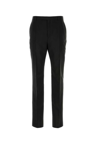 Saint Laurent Black Faille Pant - Saint Laurent - Modalova