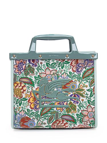 Floral Jacquard Medium Love Trotter Shopping Bag - Etro - Modalova