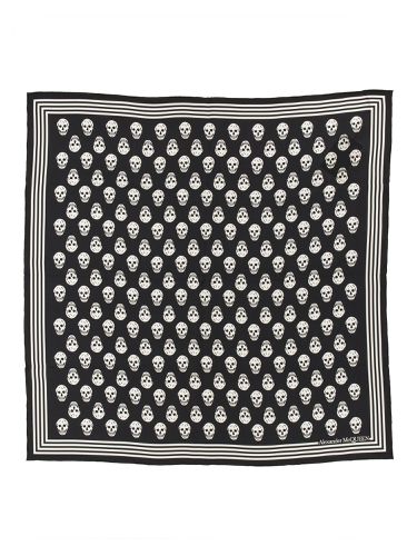 Skull Silk Foulard - Alexander McQueen - Modalova