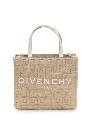 Mini G-tote Bag In Natural 4g Jute - Givenchy - Modalova
