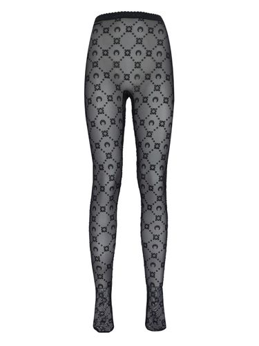 Marine Serre moonogram Logo Tights - Marine Serre - Modalova