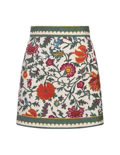 Baia Mini Skirt In Dragonflower Mini Multicolor In Shot Cotton - La DoubleJ - Modalova