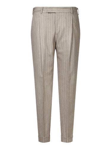 Striped Stretch Wool Trousers - PT Torino - Modalova