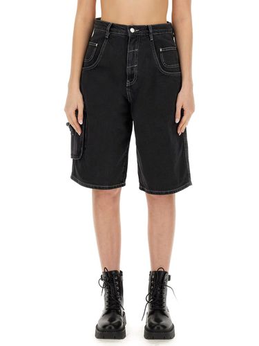 M05CH1N0 Jeans Denim Cargo Shorts - M05CH1N0 Jeans - Modalova