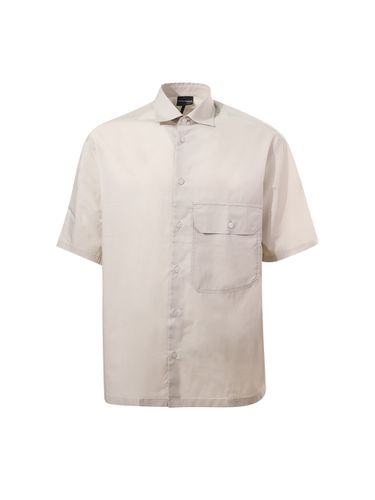 Emporio Armani Shirt In Grey Cotton - Emporio Armani - Modalova