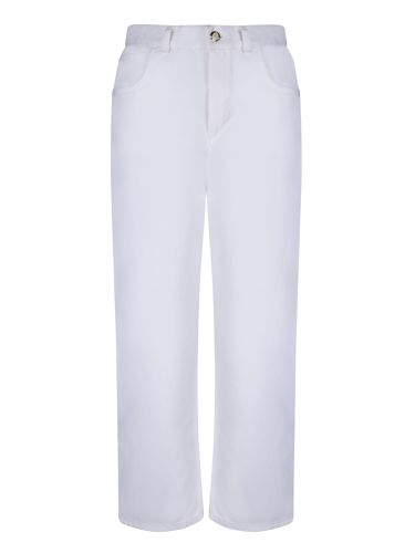 Logo Patch Straight Leg Trousers - Moncler - Modalova