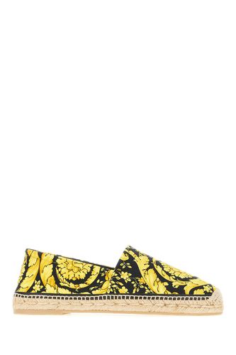 Versace Printed Canvas Espadrilles - Versace - Modalova