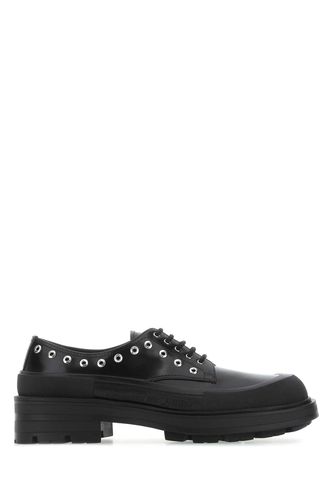 Black Leather Lace-up Shoes - Alexander McQueen - Modalova