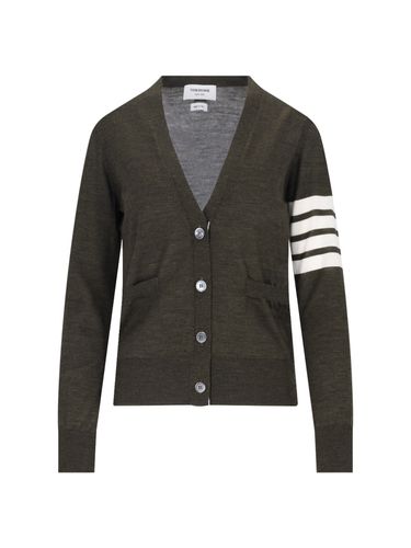 Thom Browne 4-bar V-neck Cardigan - Thom Browne - Modalova