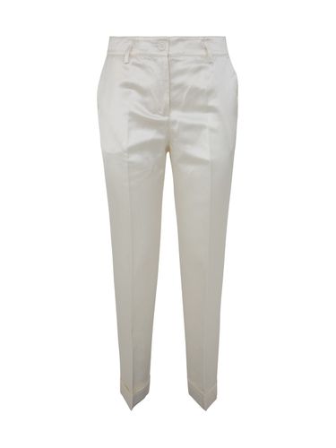 Satin, Viscose And Linen Trousers - Parosh - Modalova