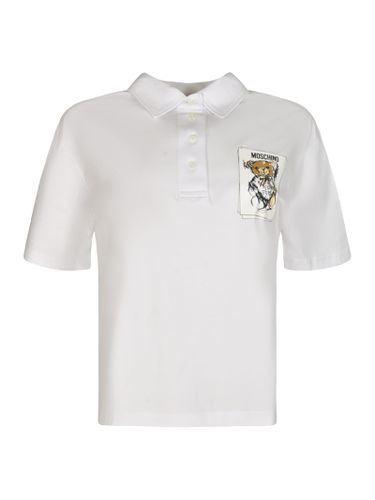 Moschino Teddy Print Polo Shirt - Moschino - Modalova