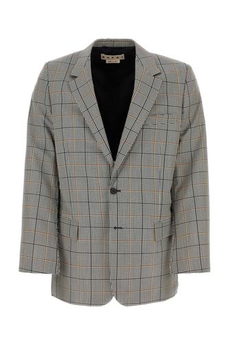 Marni Embroidered Wool Blend Blazer - Marni - Modalova