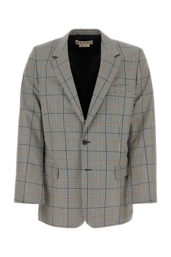 Marni Embroidered Wool Blend Blazer - Marni - Modalova