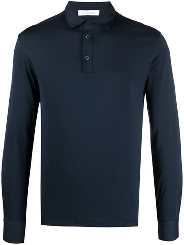 Navy Cotton Blend Polo Shirt - Cruciani - Modalova