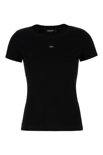 Dsquared2 Black Cotton T-shirt - Dsquared2 - Modalova