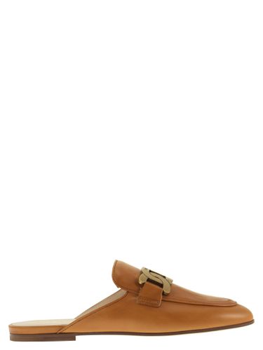 Tod's Leather Mules With Plaque - Tod's - Modalova