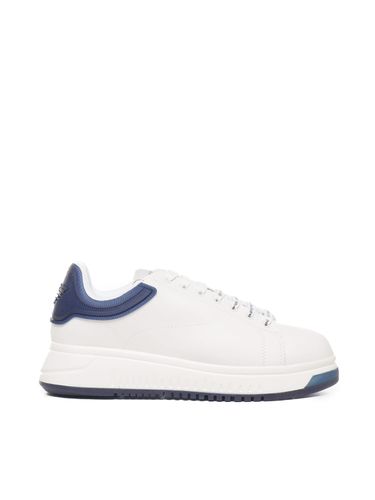 Sneakers With Contrasting Rivet - Giorgio Armani - Modalova