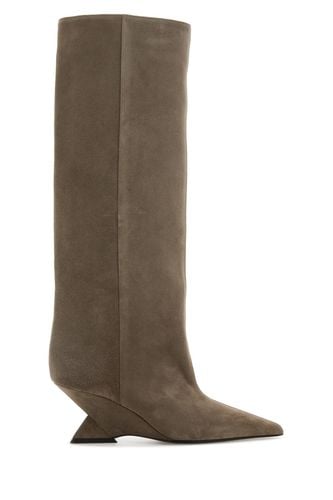 The Attico Mud Suede Cheope Boots - The Attico - Modalova