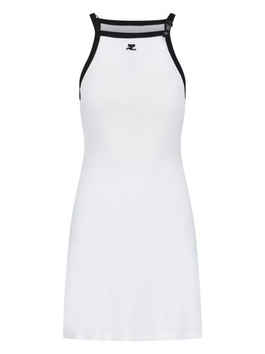 Courrèges Contrast Mini Dress - Courrèges - Modalova