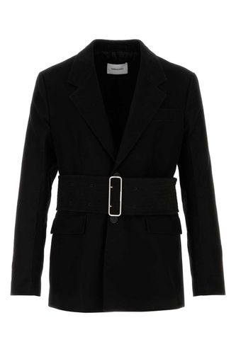 Ferragamo Black Cotton Blazer - Ferragamo - Modalova