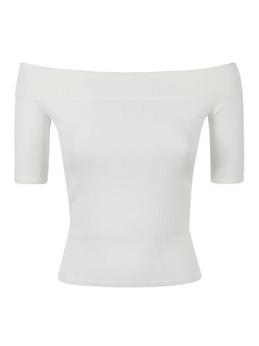 Slim Fit Ribbed Top - Alexander McQueen - Modalova