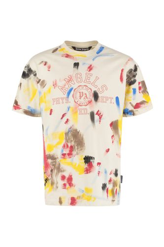 Palm Angels Printed Cotton T-shirt - Palm Angels - Modalova