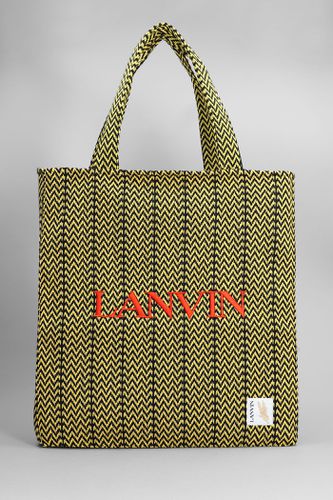 Embroidered Canvas X Future Curb Shopping Bag - Lanvin - Modalova