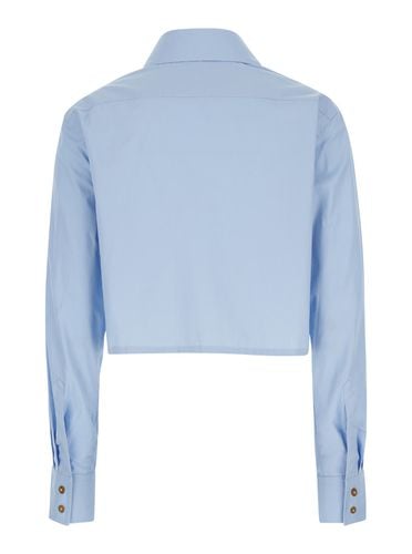 Light Blue With Oversize Collar And Front Cut-out In Cotton Woman - Vivienne Westwood - Modalova