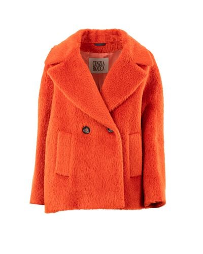 Cinzia Rocca Coats Orange - Cinzia Rocca - Modalova