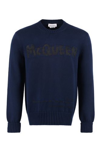 Long Sleeve Crew-neck Sweater - Alexander McQueen - Modalova