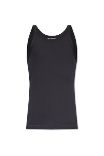 Ribbed Sleeveless T-shirt - Dolce & Gabbana - Modalova