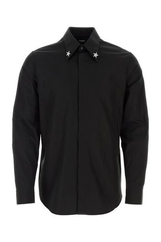Balmain Black Poplin Shirt - Balmain - Modalova
