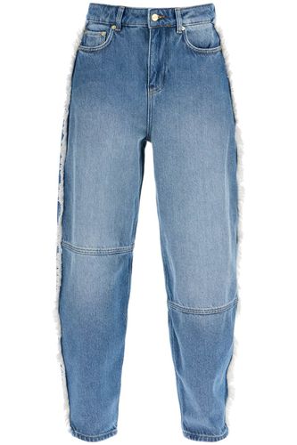 Ganni Distressed Barrel Jeans With - Ganni - Modalova