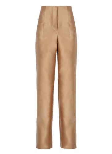 Silk Blend Trousers - Alberta Ferretti - Modalova